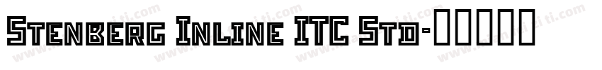 Stenberg Inline ITC Std字体转换